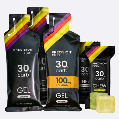 Tri gel & 2 Chew pack (PF30 gel x 2 / PF30 caffeine gel x 1 / Chew - Original x 1 / Chew - Mint and Lemon x 1)